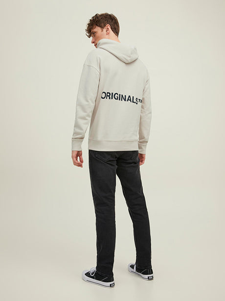 Men's Printed Hoodie,Off White