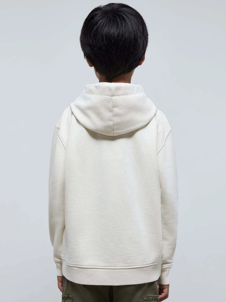 Kids Boy's Graphic Printed Hoodie,Off White