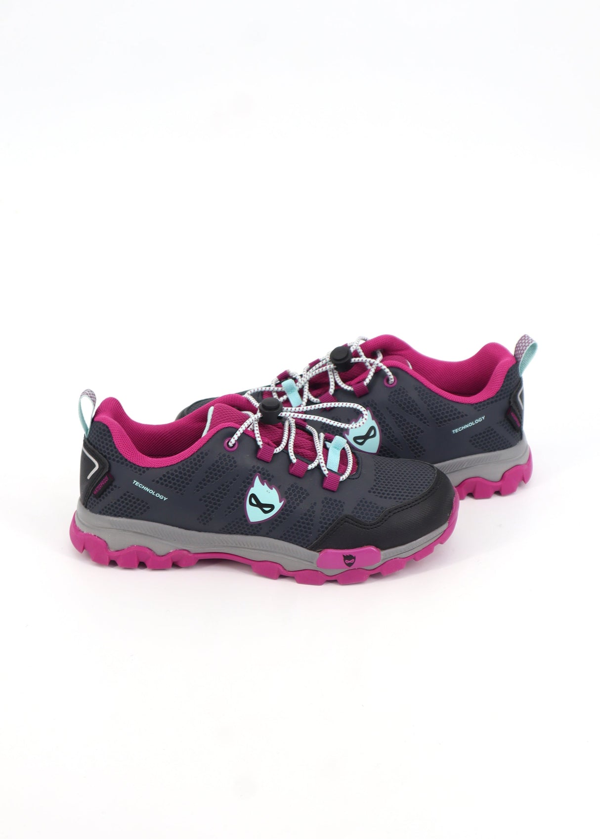 Image for Kids Girl's Printed Hiking Shoes,Navy