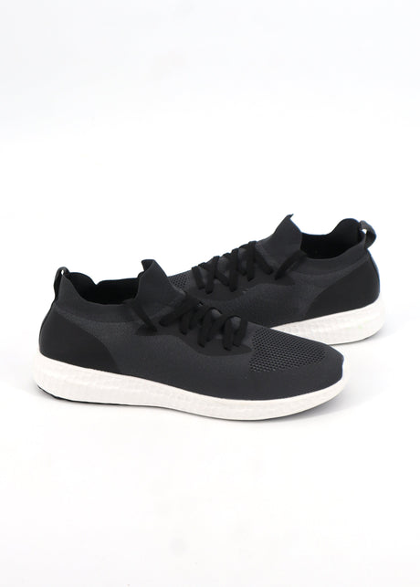 Men's Textured Trainers,Dark Grey