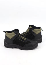 Men's Safety Work Ankle Boots,Black
