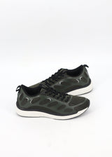 Image for Men's Textured Running Shoes,Olive