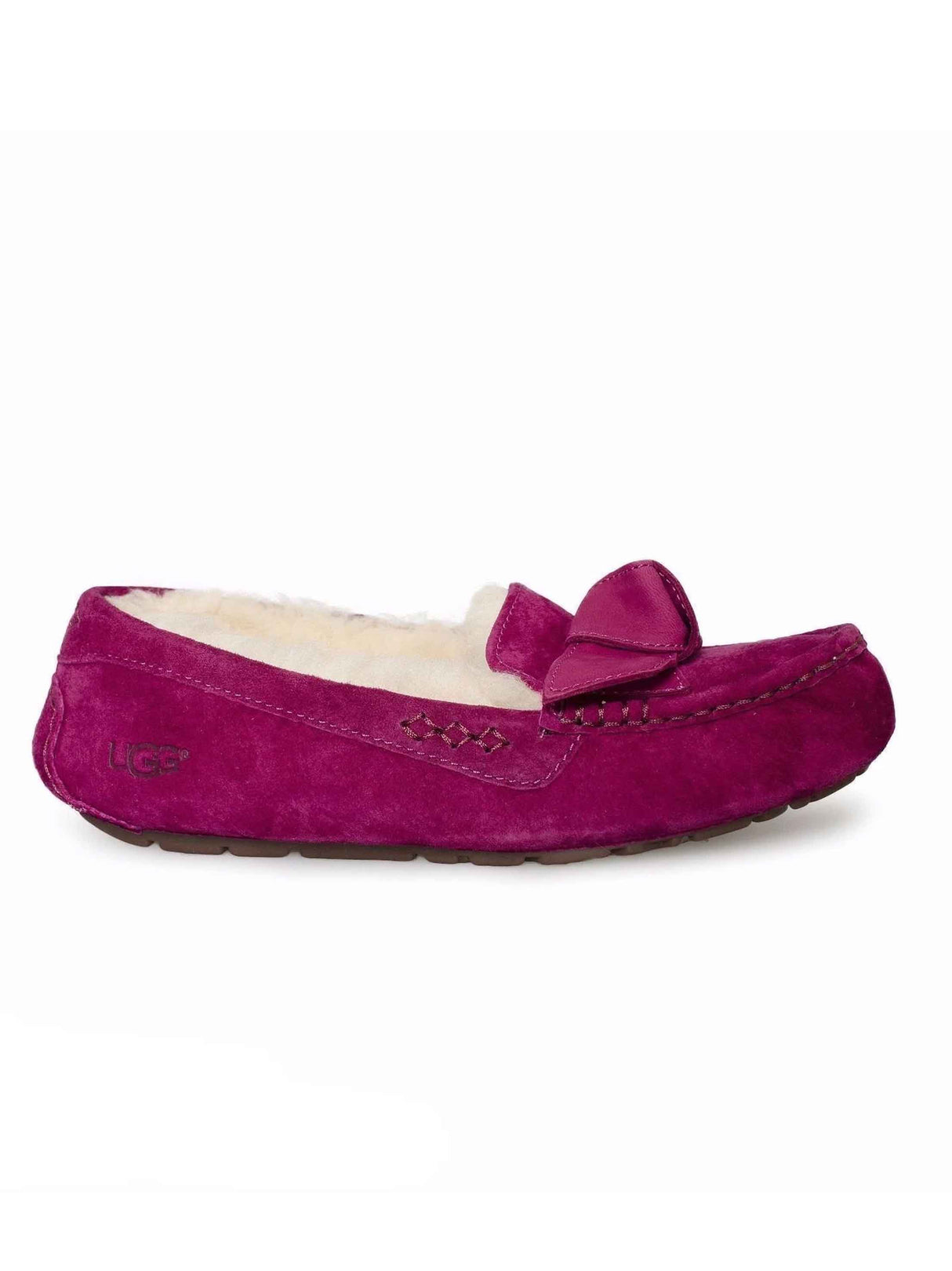 Women's Textured Mocassin Slippers,Pink