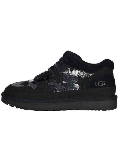 Women's Sequined Sneakers,Black