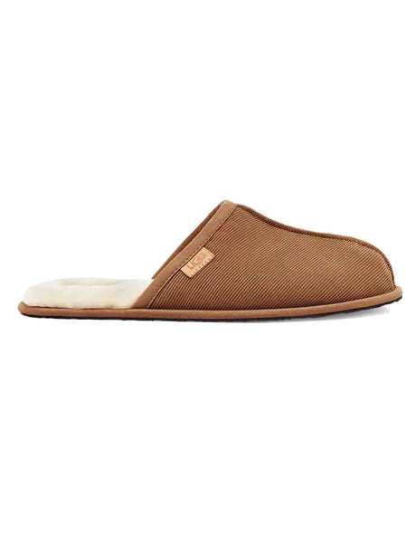 Men's Corduroy Slippers,Brown