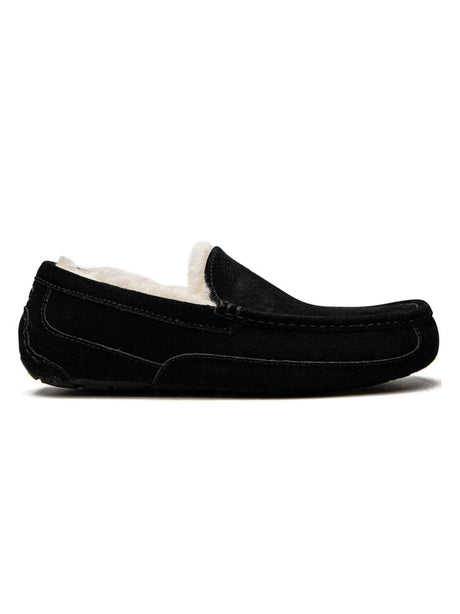 Men's Mocassin Slippers,Black