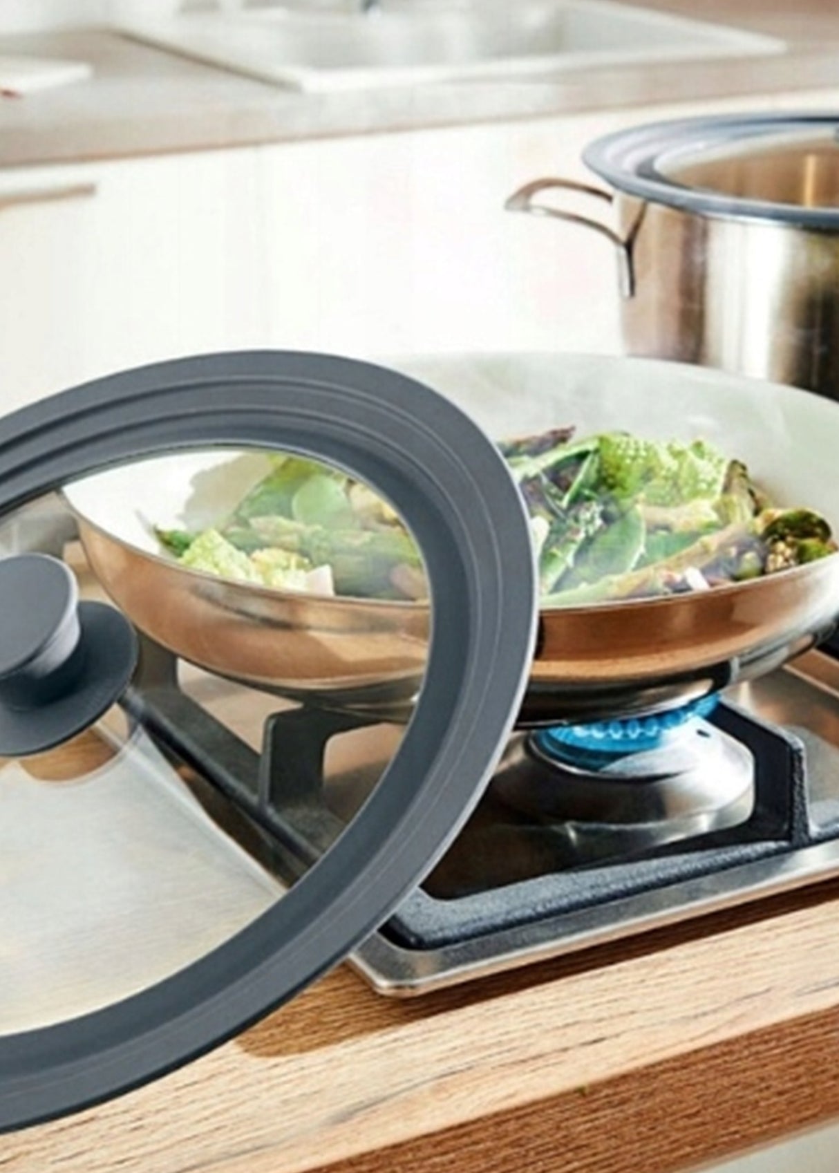 Multi Pan Lid Glass