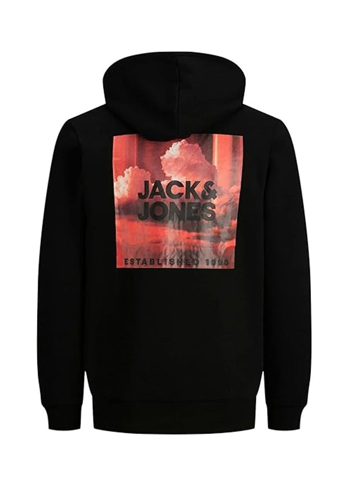 Men's Graphic Printed Hoodie,Black