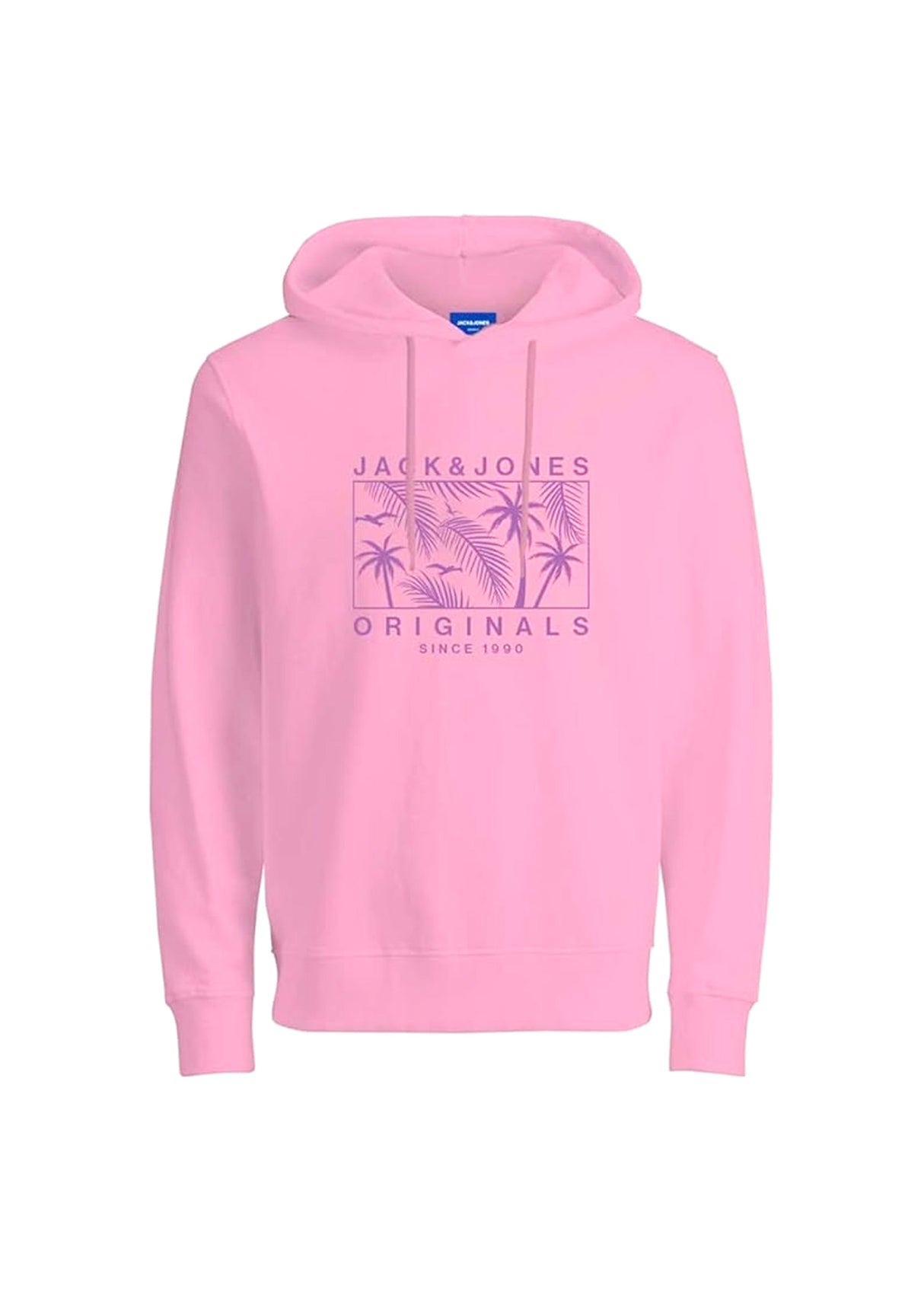 Men's Graphic Printed Hoodie,Pink