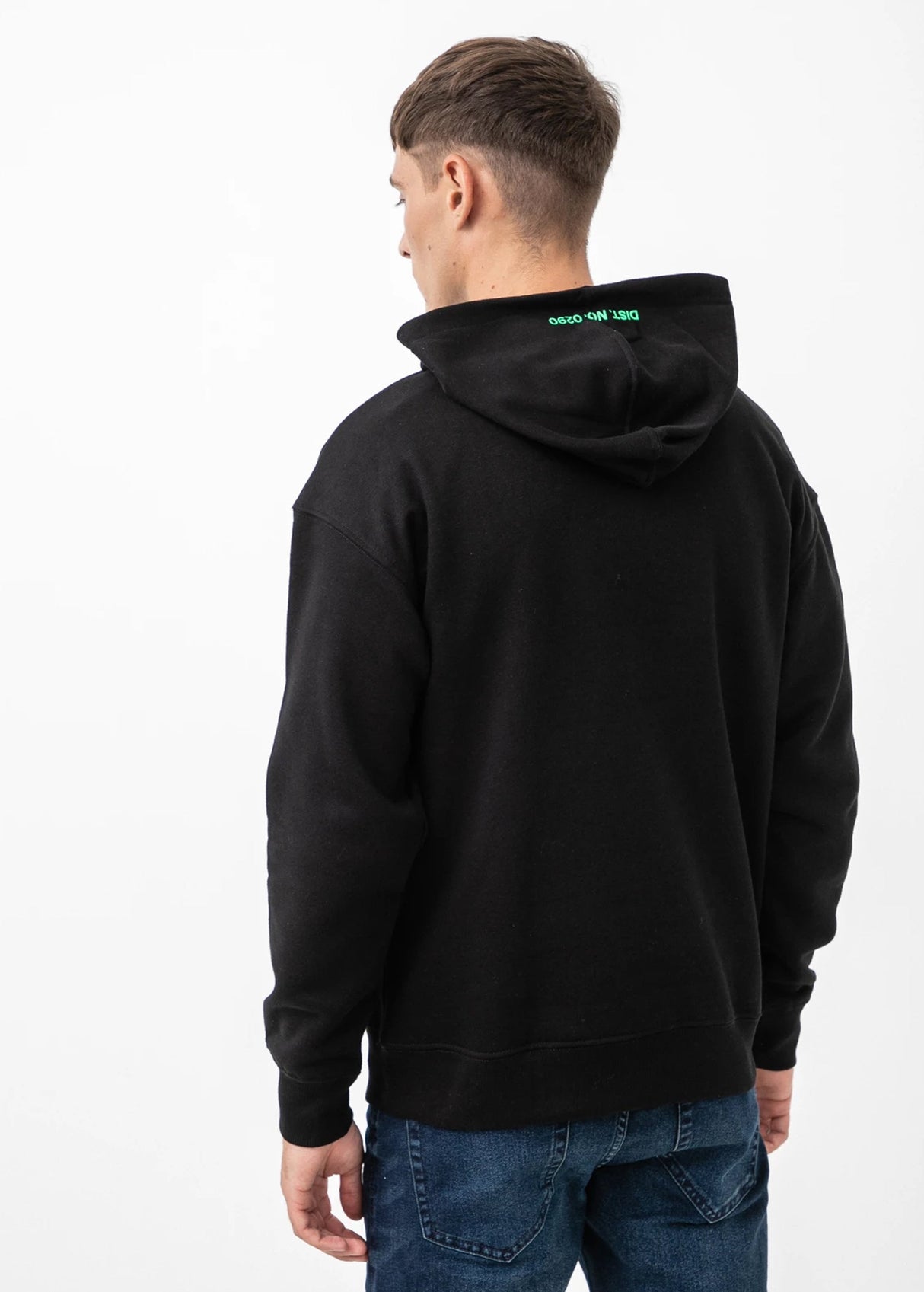 Men's Printed Hoodie,Black