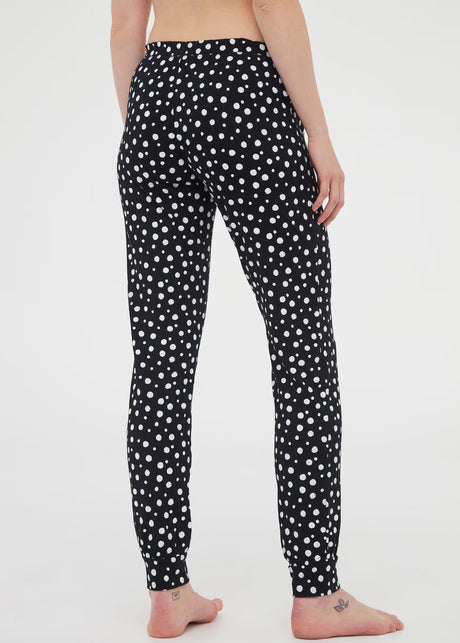 Image for Women's Polka Dots Sleepwear Pants,Black