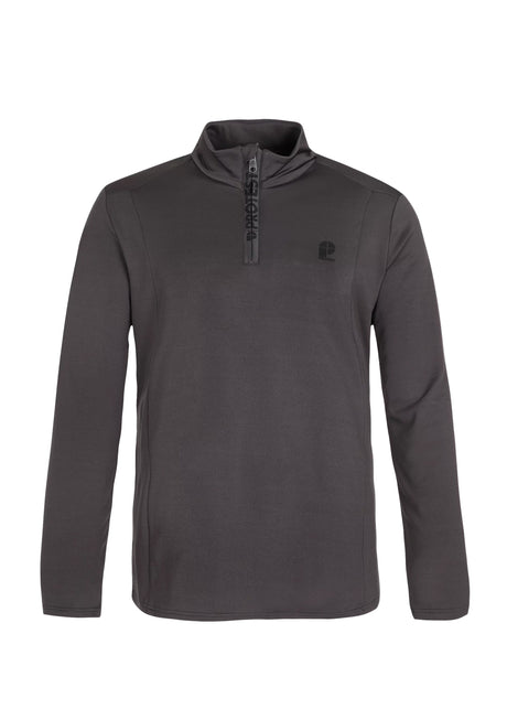 Men's Quarter Zipped Sport Top,Dark Grey