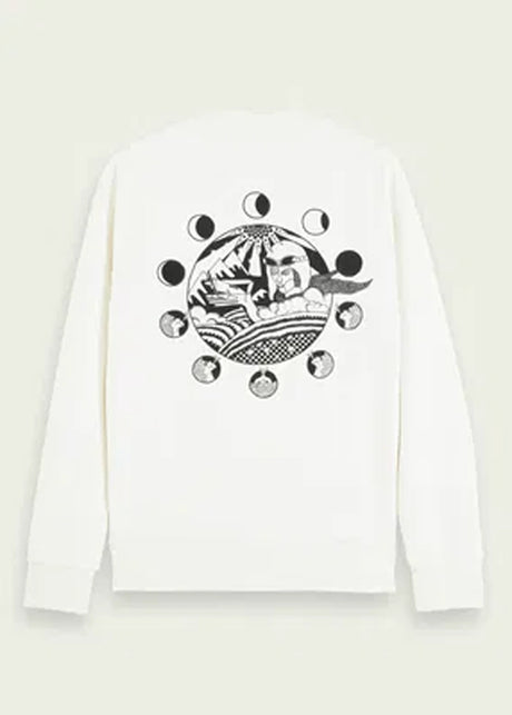 Men's Graphic Printed Sweatshirt,White