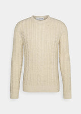 Men's Textured Sweater,Beige