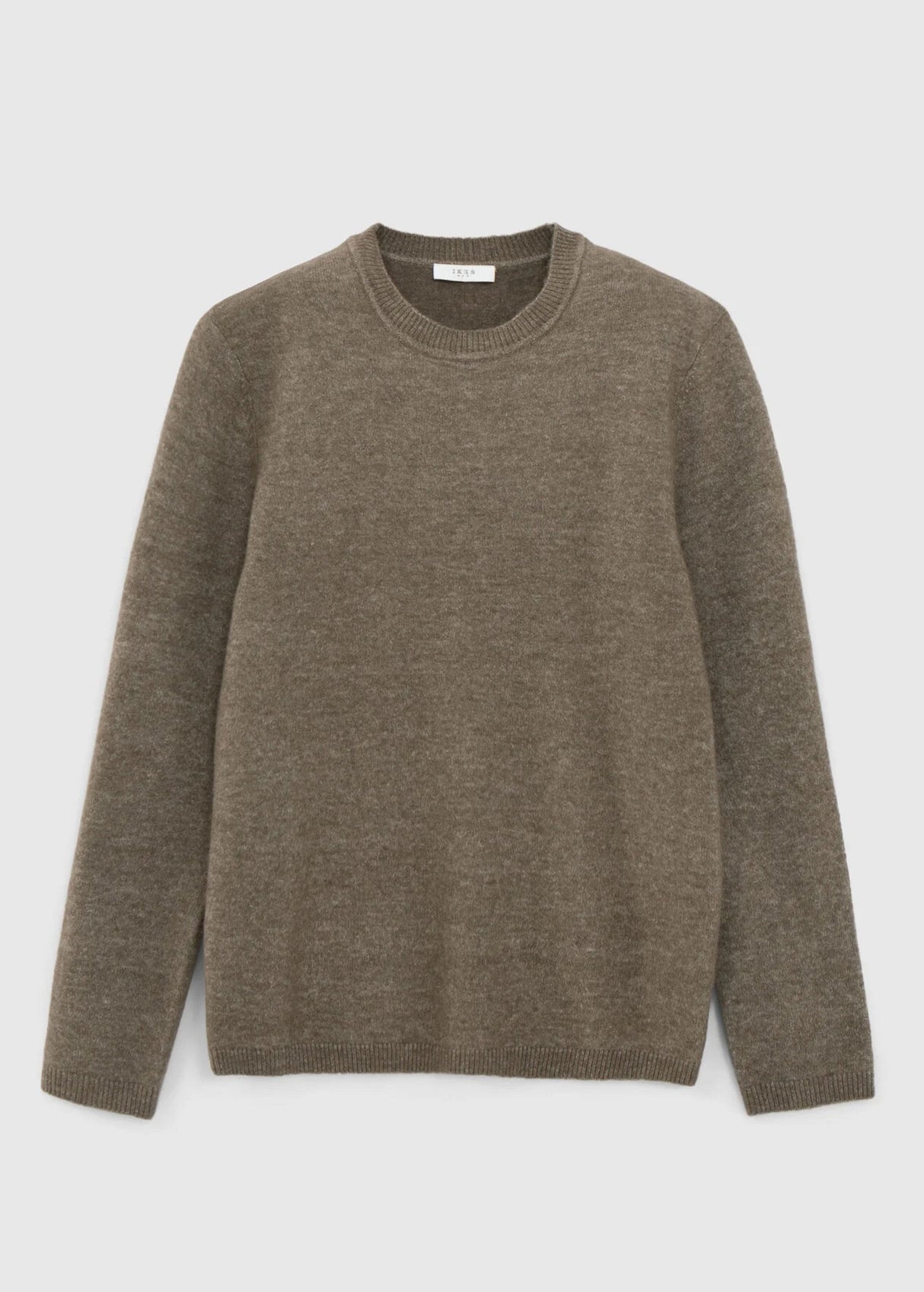 Men's Plain Sweater,Brown