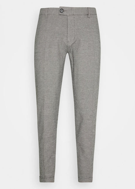 Men's Plaid Casual Pants,Grey