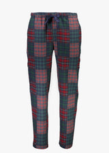 Men's Plaid Sleepwear Pants,Red/Green