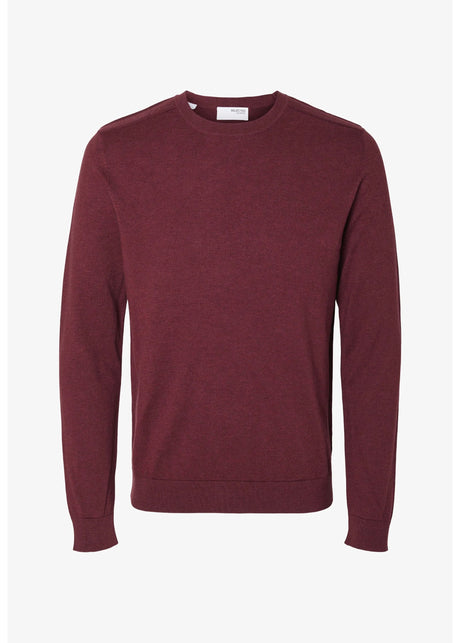 Men's Plain Sweater,Burgundy