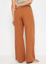 Women's Cropped Sleepwear Pants,Burnt Orange