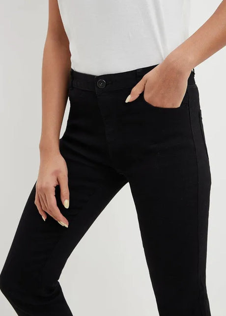 Women's Plain Jeans,Black