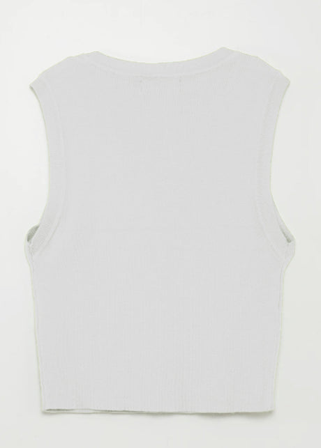 Women's Cropped Knit Sweater,Off White
