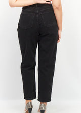 Women's Plain Jeans,Black