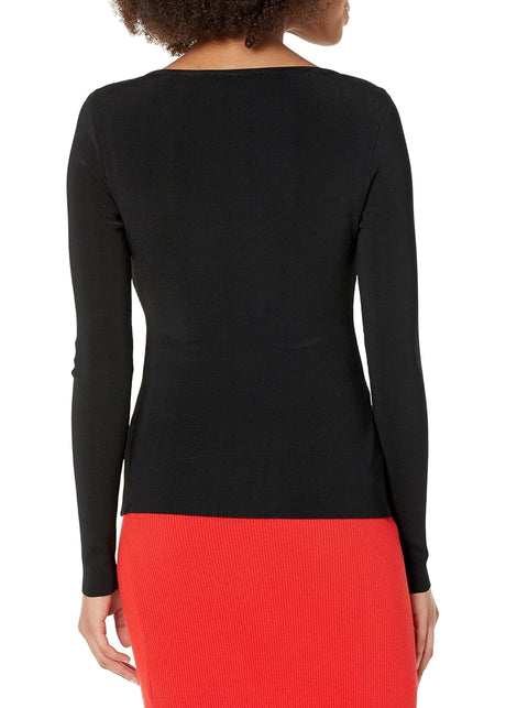 Women's Cutout Bodycon Sweater,Black