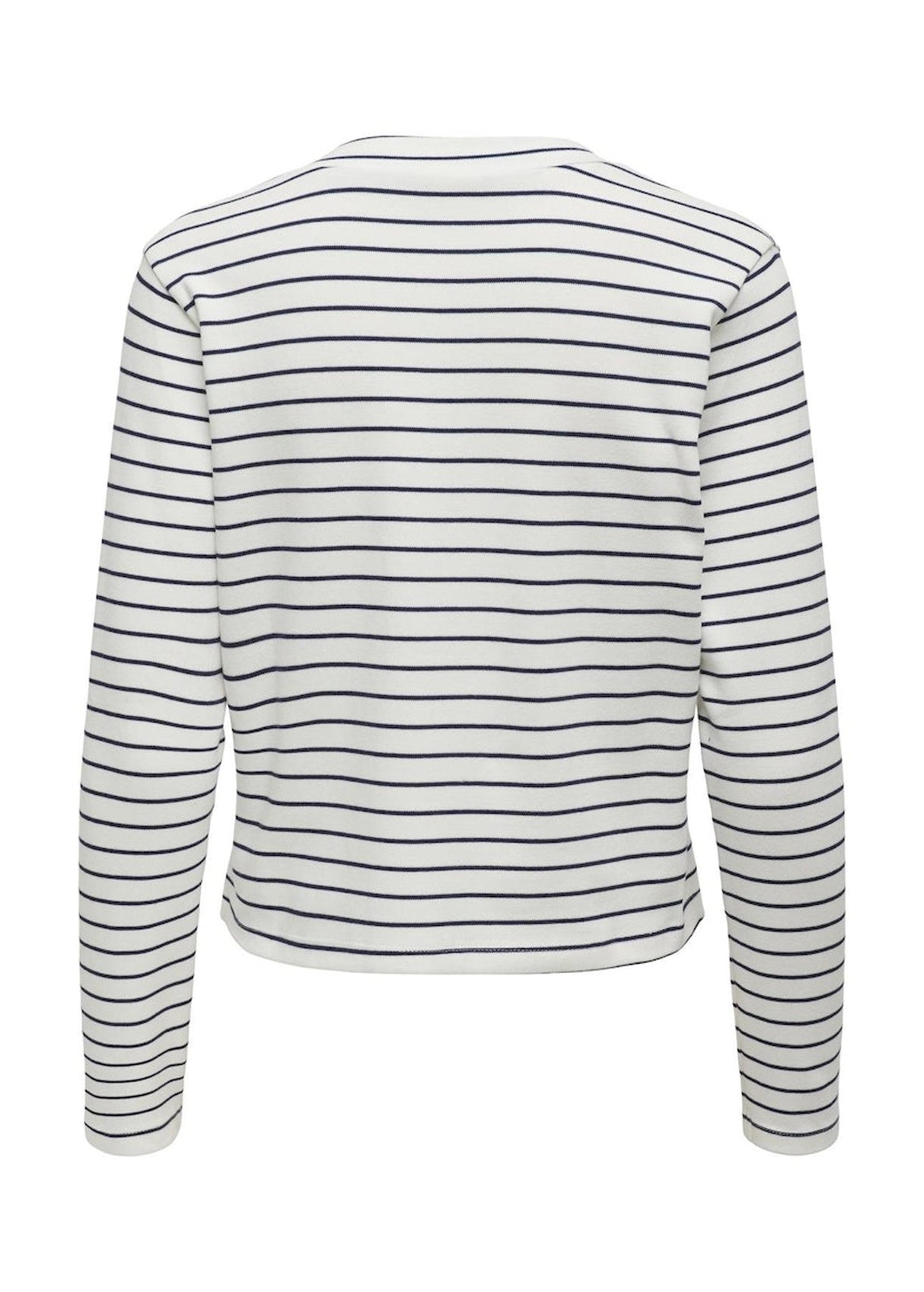 Women's Striped Cardigan,White