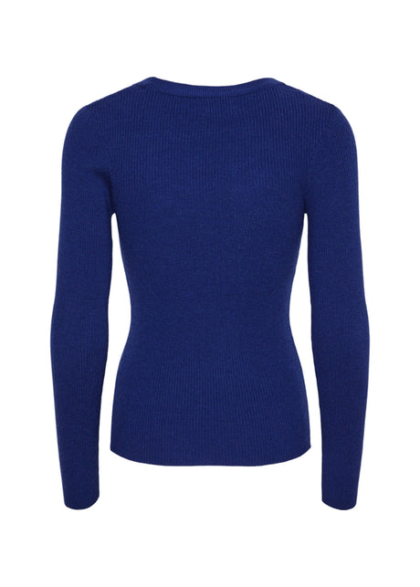 Women's Ribbed Sweater,Blue