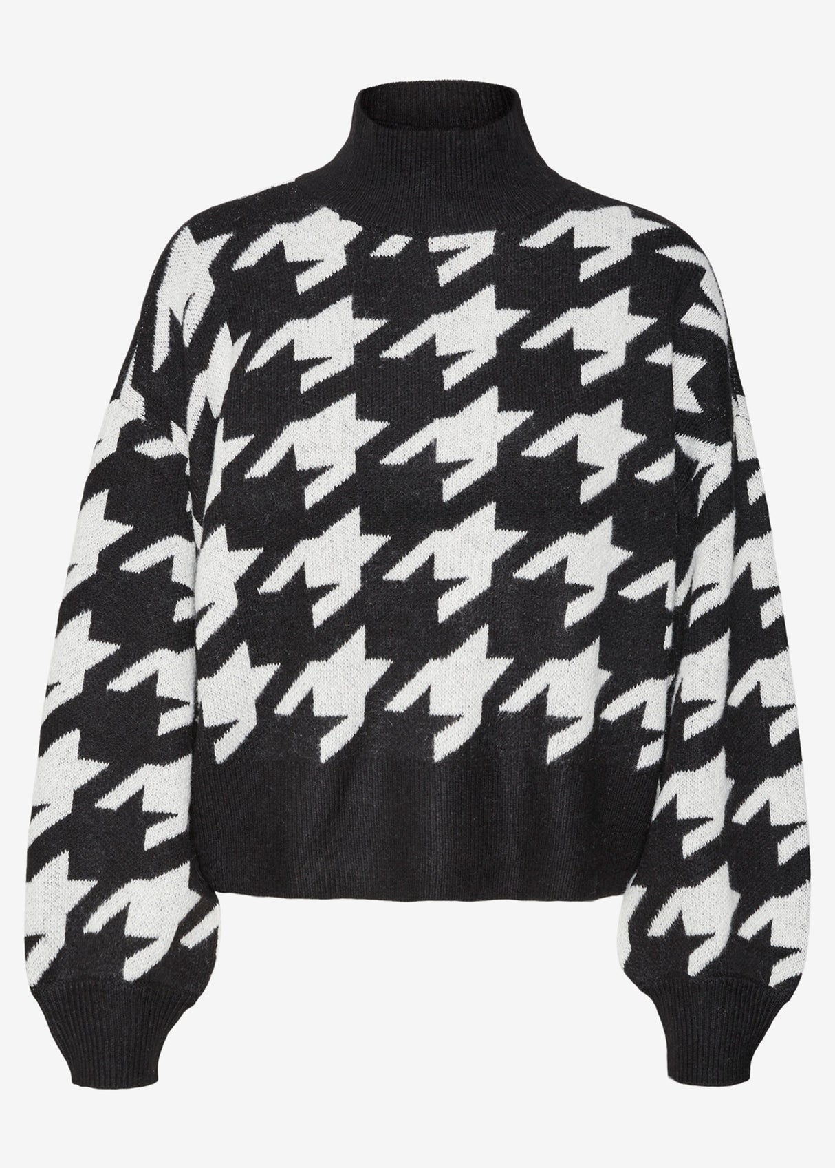 Women's Printed Sweater,Black