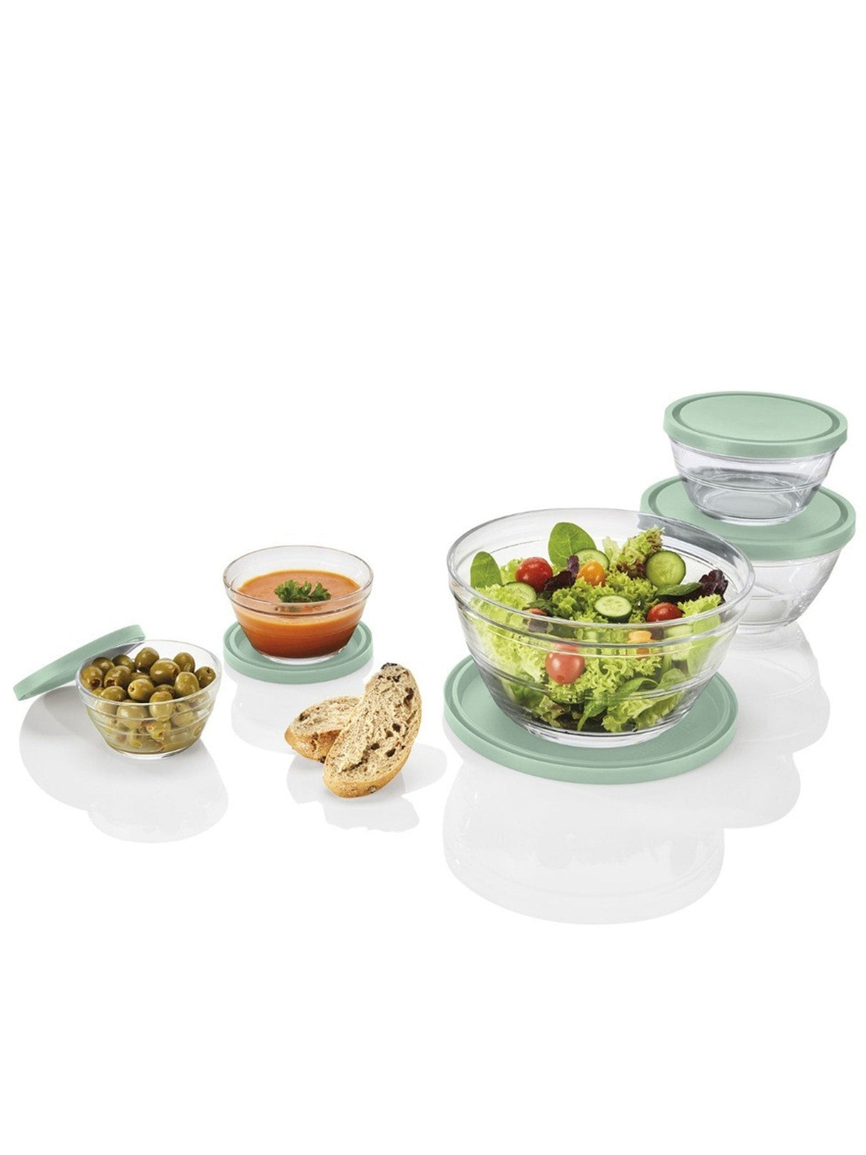 Glass Food Containers Set