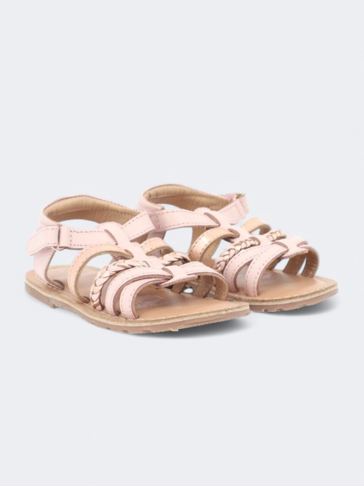 Kids Girl's Textured Sandals,Light Pink