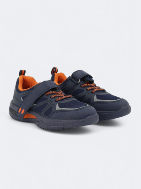 Kids Boy's Textured Sneakers,Navy