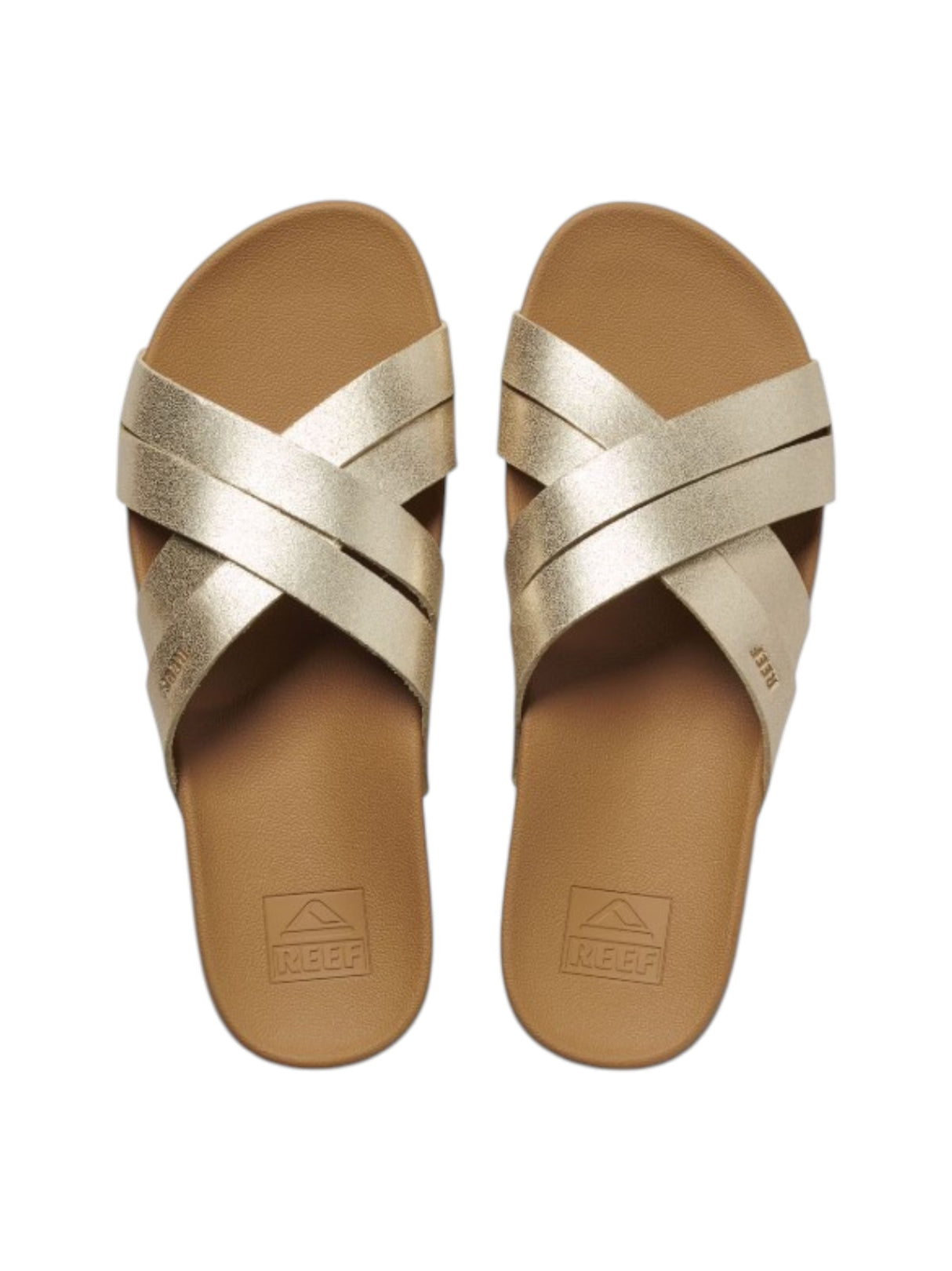 Women's Ribbed Shoes,Gold