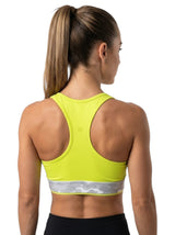 Women's Colorblocked Sport Bra,Phosphoric