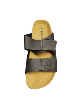 Men's Plain 2Straps Shoes,Dark Brown