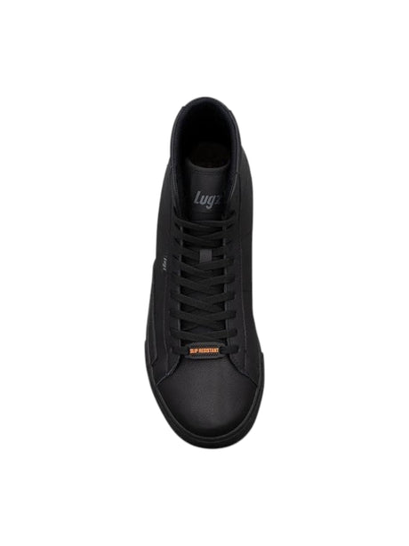 Men's Plain High Top Shoes,Black