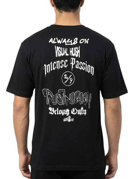 Men's Printed Top,Black