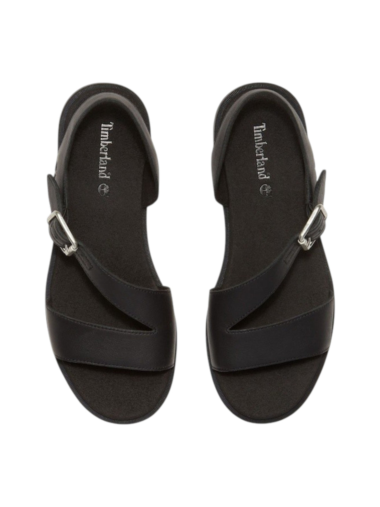 Women's Ribbed Sandals,Black