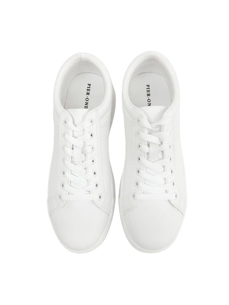 Men's Plain Shoes,White
