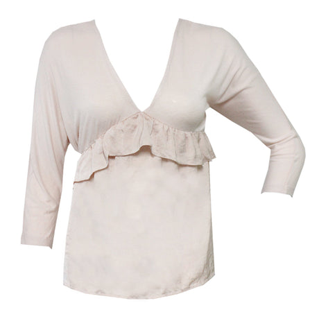 Image for Women's Ruffled Casual Top,Light Pink 
