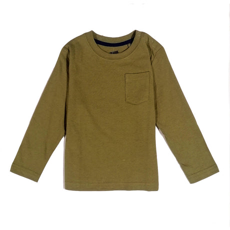 Image for Kids Boy's Plain Top,Olive