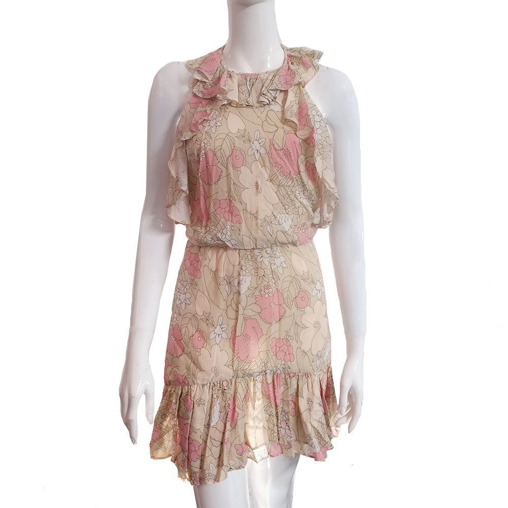 Image for Women's Floral Casual Dress,Nude