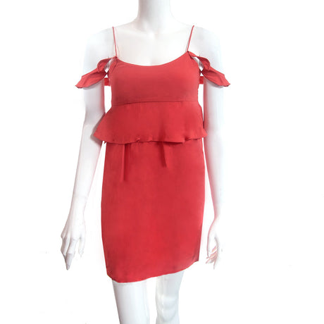 Image for Women's Ruffled Classic Dress, Coral