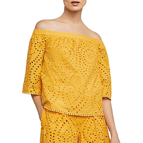 Image for Women's Off-Shoulder Top,Yellow