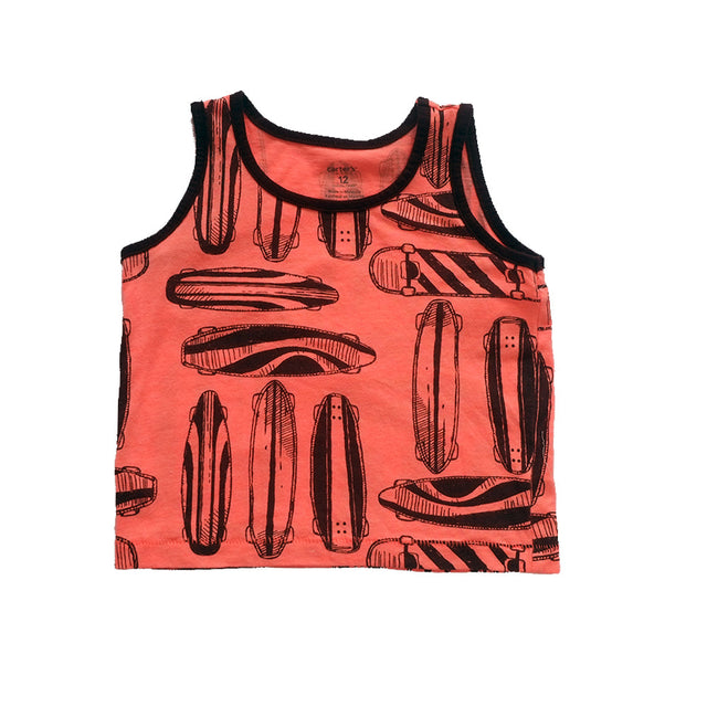 Image for Kids Girl Printed Sleeveless Top,Light Orange