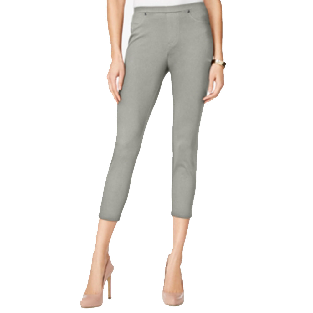 Image for Women's Solid Cropped  Legging,Light Grey