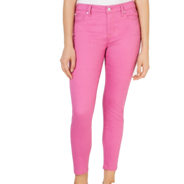 Image for Women's Skinny Leg Casual Jeans,Pink