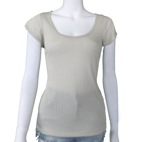 Image for Women's Ribbed Top, Light Pistache