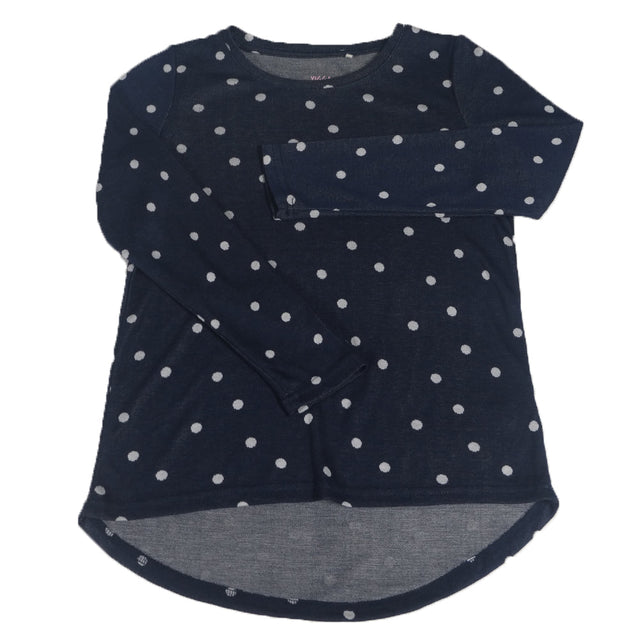 Image for Girl's Polka Dots Top, Navy